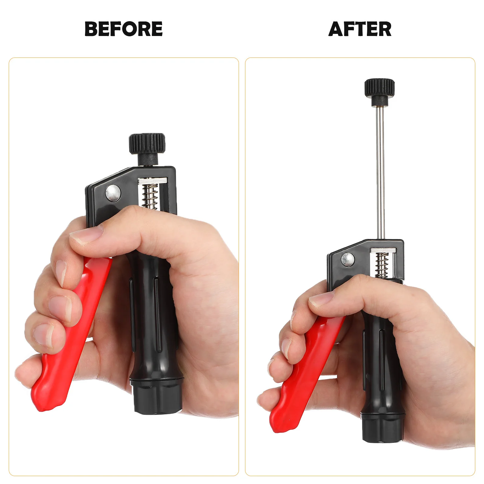 

Clay Extruder Tool Premium Aluminum Alloy Handheld for Polymer Ceramic Clay Fondant Chocolate Modeling Easy Art DIY