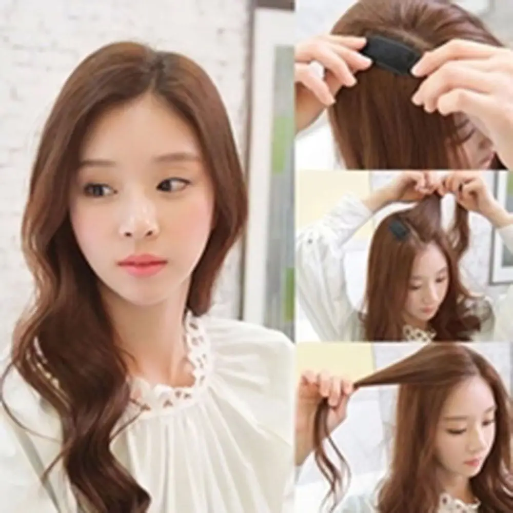 

Women Coffee Hair Pins Black Styling tools Hair Inserts Hair Clips Bump It Up