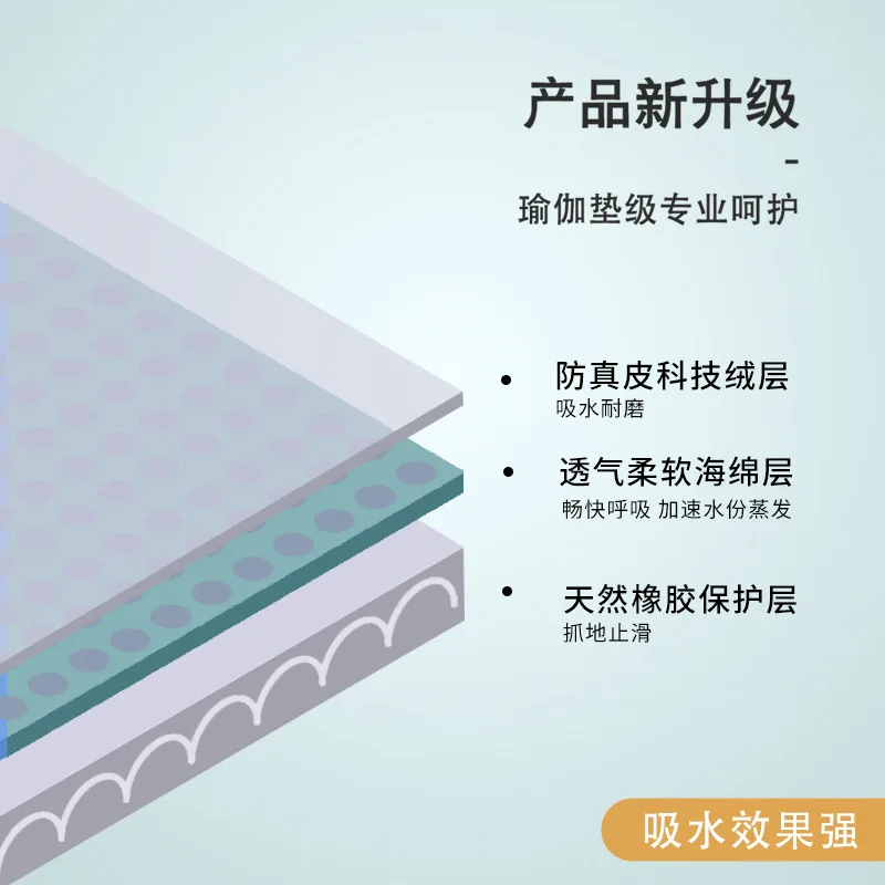 Bathroom Fan-shaped Quick Dry Non-slip Foot Household Bathroom Diatom Water-absorbing Soft Bathroom Door