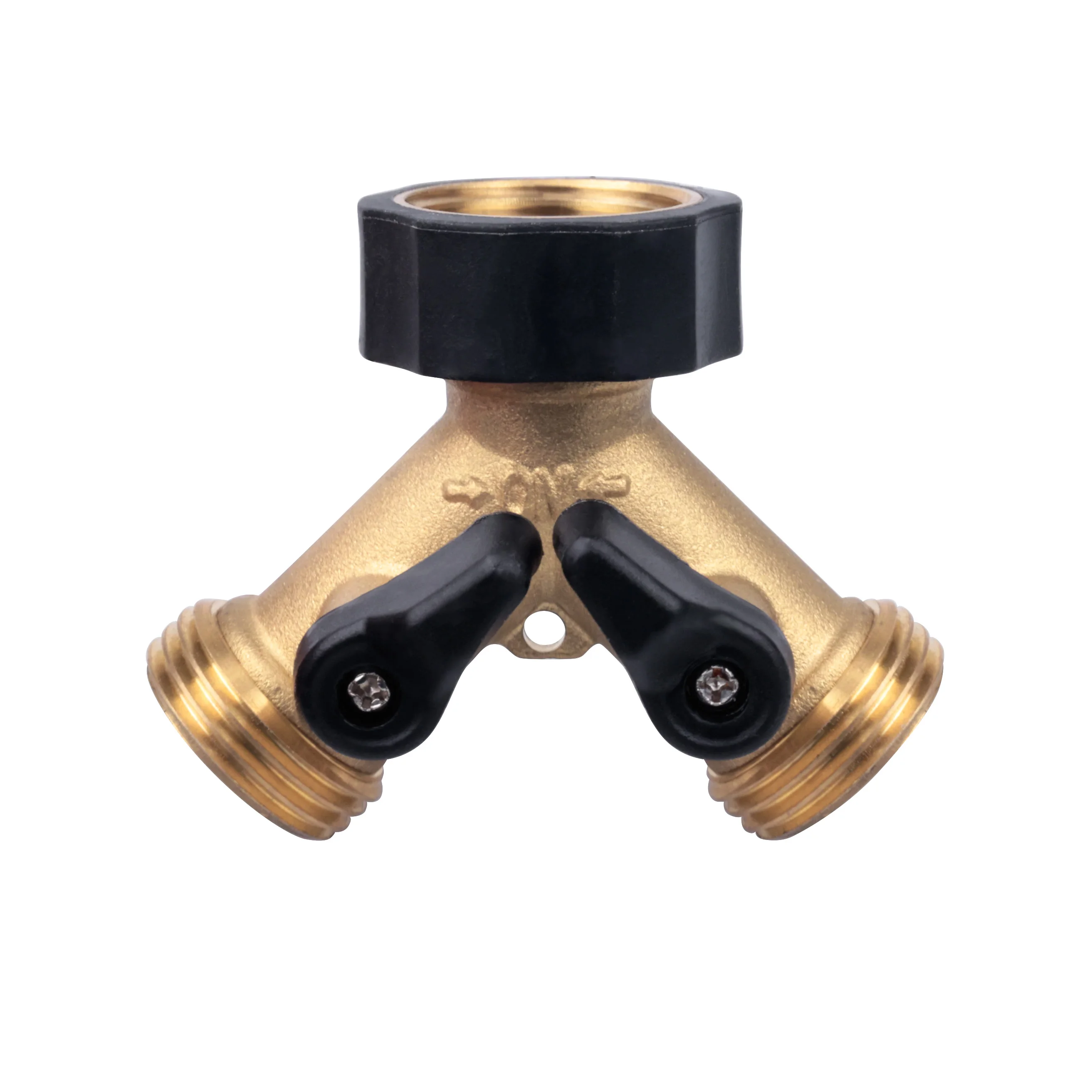 

TMOK 2 Way Y-Type Splitter Brass Garden Hose Connector Distributor for Outdoor Faucet Garden Drip Irrigation Watering