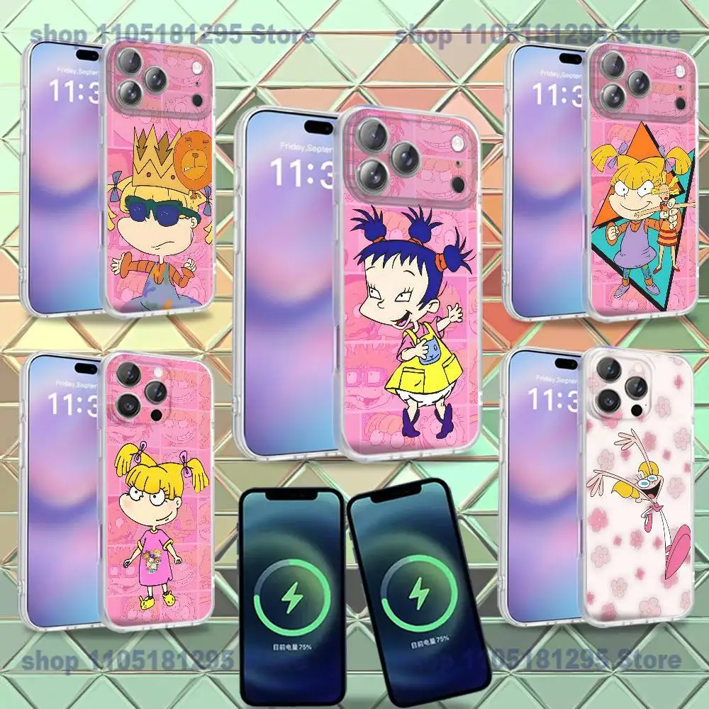 

Cartoon R-Rugrat Chuckies Phone Case For iPhone 16,14,17,13,15,12,Air,Plus,Pro,Max,E,Mini Frosted for MagSafe Magnetic Wireless