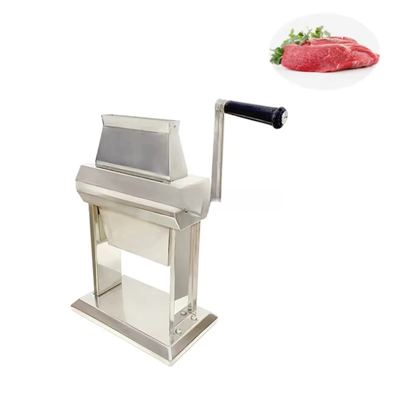 Factory Direct to Sale Manual Meat Tenderizer Stainless Steel Tenderizing Blades Heavy Duty Base With Crank Handle