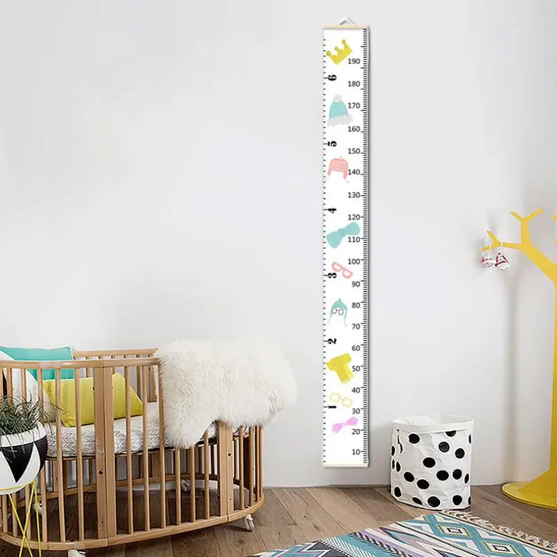 Kids Height Wall Chart Growth Chart Height Wall Ruler Fabric Wall Art Removable Wall Decor Home Decoration For Accurate