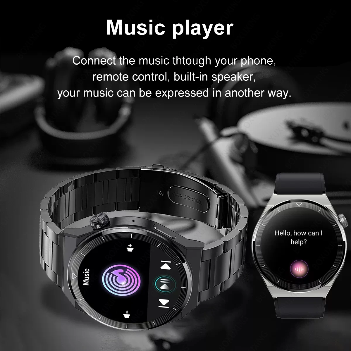 Imagem -04 - Pro Relógio Inteligente Impermeável para Homens Chamada Bluetooth Nfc Tela hd Esporte Rastreador de Fitness Huawei Telefone Novo Gt3