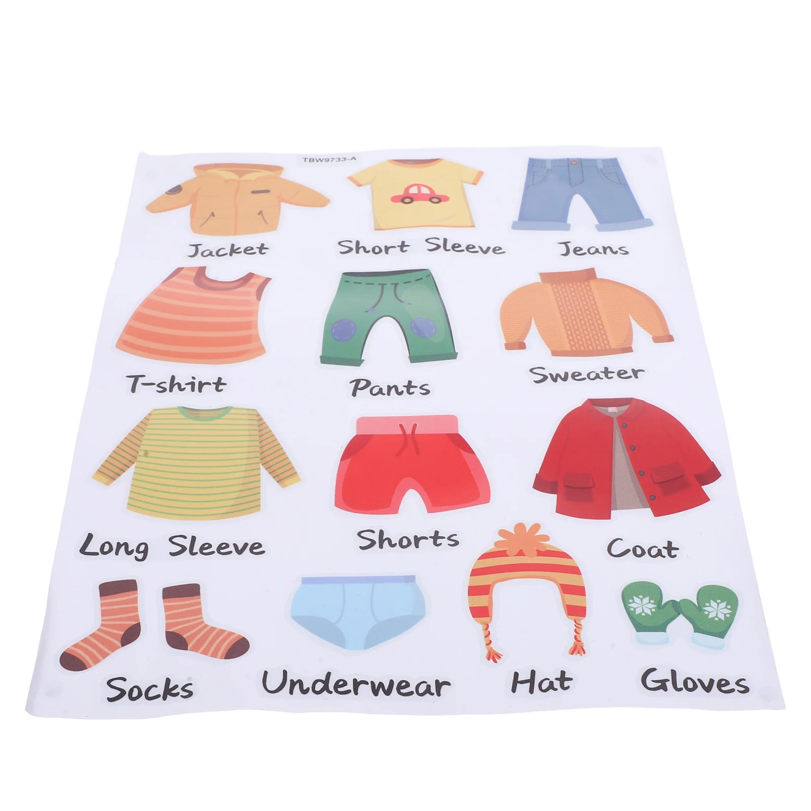 

1Set Kids Clothing Labels PVC Clothes Classification Stickers Wardrobe Closet Organizing Decals for Kids Room Nursery Decor