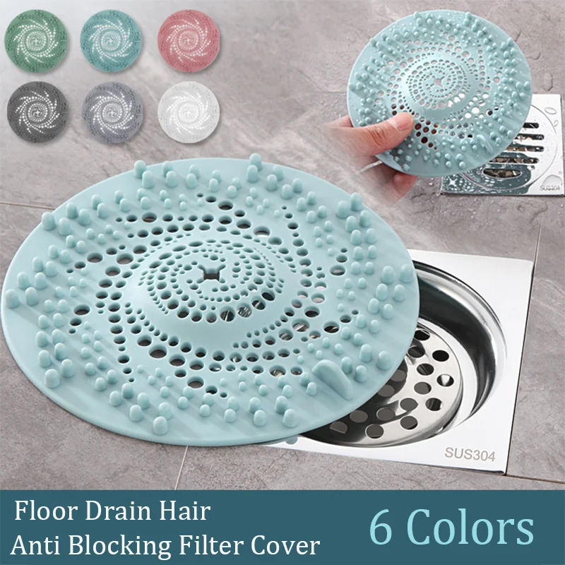 

Silicone Drain Strainer Household Shower Floor Filter Sink Strainers Hair Catcher For Kitchen Bathroom Accessories