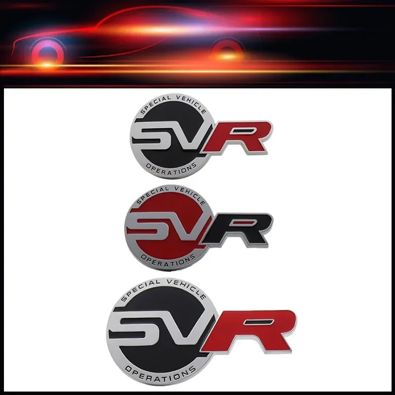 3D SVR Sports for Sport Evoque Discovery 3 4 5 car Hood Fender Rear Bonnet steering wheel Decal Emblem Badge Sticker