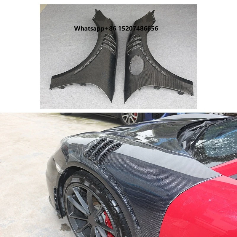 2017-2019 Car Upgrade YG Style Wet Carbon Fiber Fender New Condition Fit for 718 981 OUER Brand 1 Year Warranty