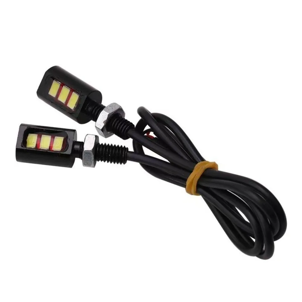 2Pcs Practical 12V Voltage License Plate Lamp LED Screw Bolt Mount Motorcycle License Light Car License Light For Car