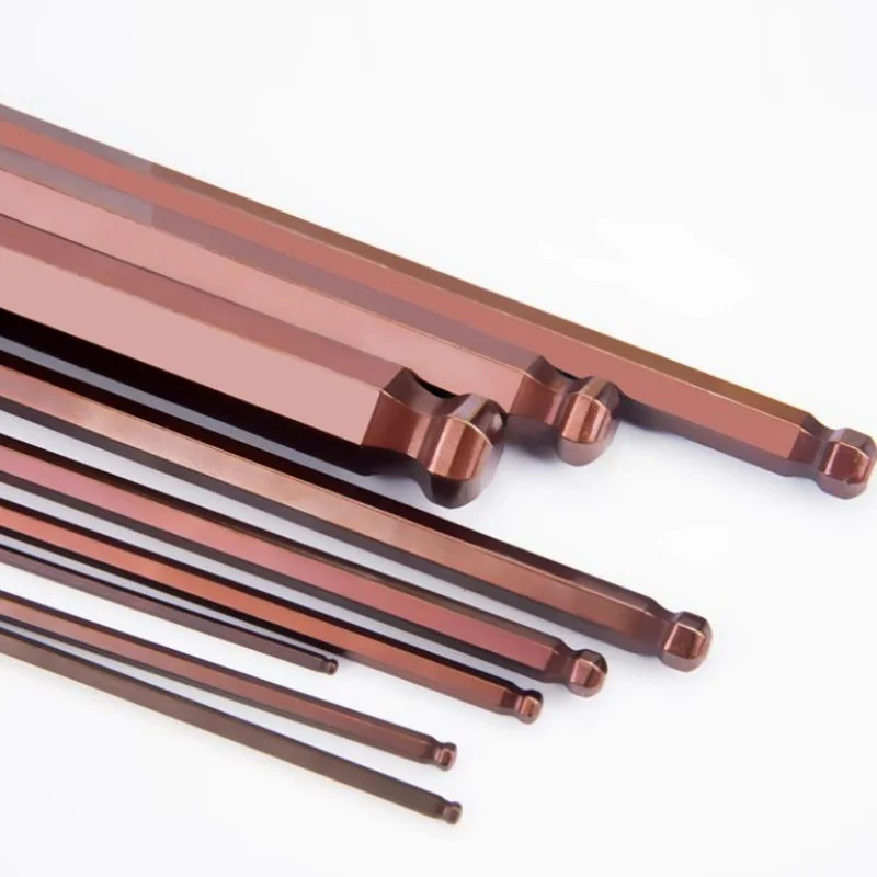 شقة رئيس/الكرة نهاية عرافة مفتاح ربط 1.5/2/2.5/3/4/5 ~ 14 مللي متر S2 هاردن L-شكل ألين مفتاح متري مسدس مفاتيح أداة اليد لإصلاح المنزل