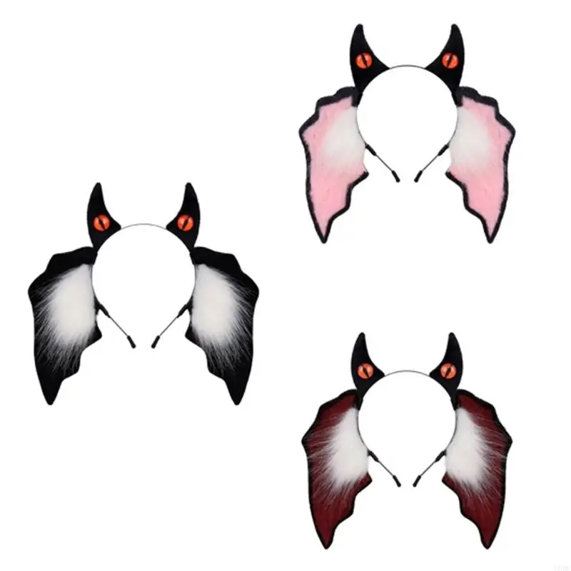 

Bat Themed Fuzzy Headbands Comfortable Hair Accessory For Childrens Dressing up Play Pretend Y166