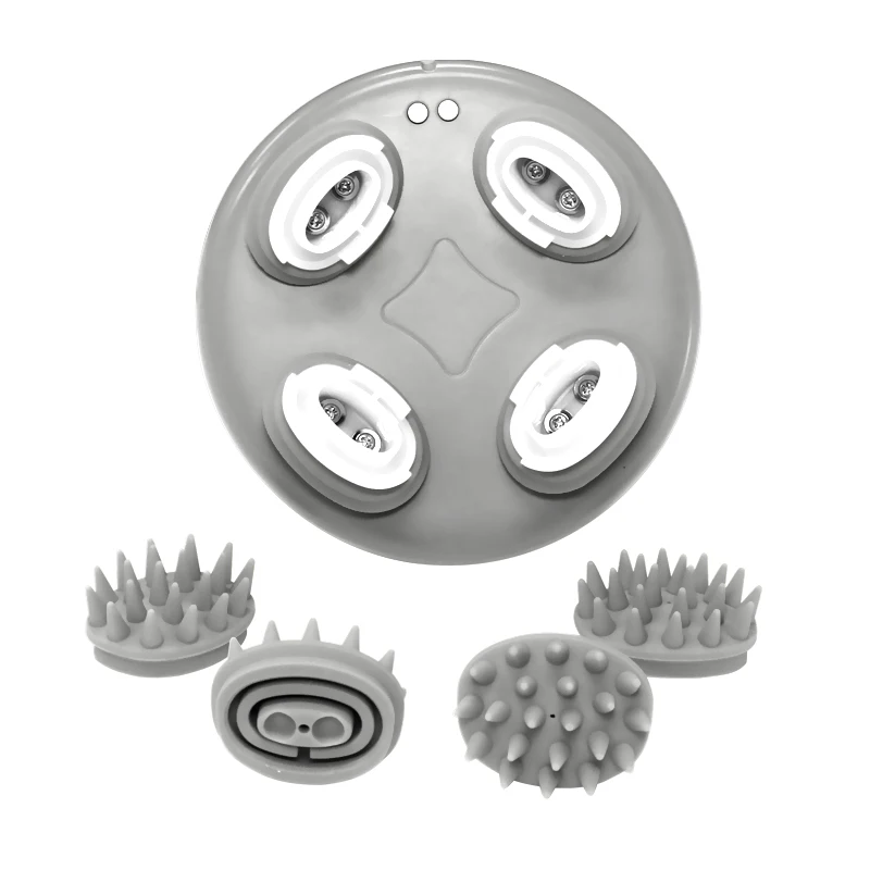 Intelligent Timing Type-C Cable  Water Proof Silicone Head Massage Silicone Electric Head Massager Comb