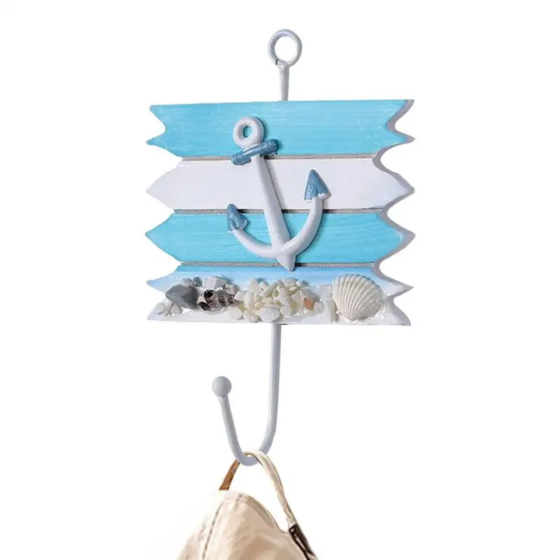 Beach Themed Hooks For Wall Sea Themed Wall Hooks Beach Theme Chic Metal Hooks Sea Key Holder For Wall Decorative Nautical Cast