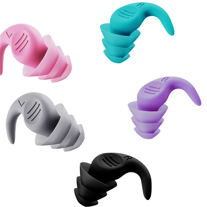 Soft Silicone Sleeping Ear Plugs Sound Insulation Ear Protection Earplugs Anti-Noise Plugs For Travel Silicone Noise Reduction