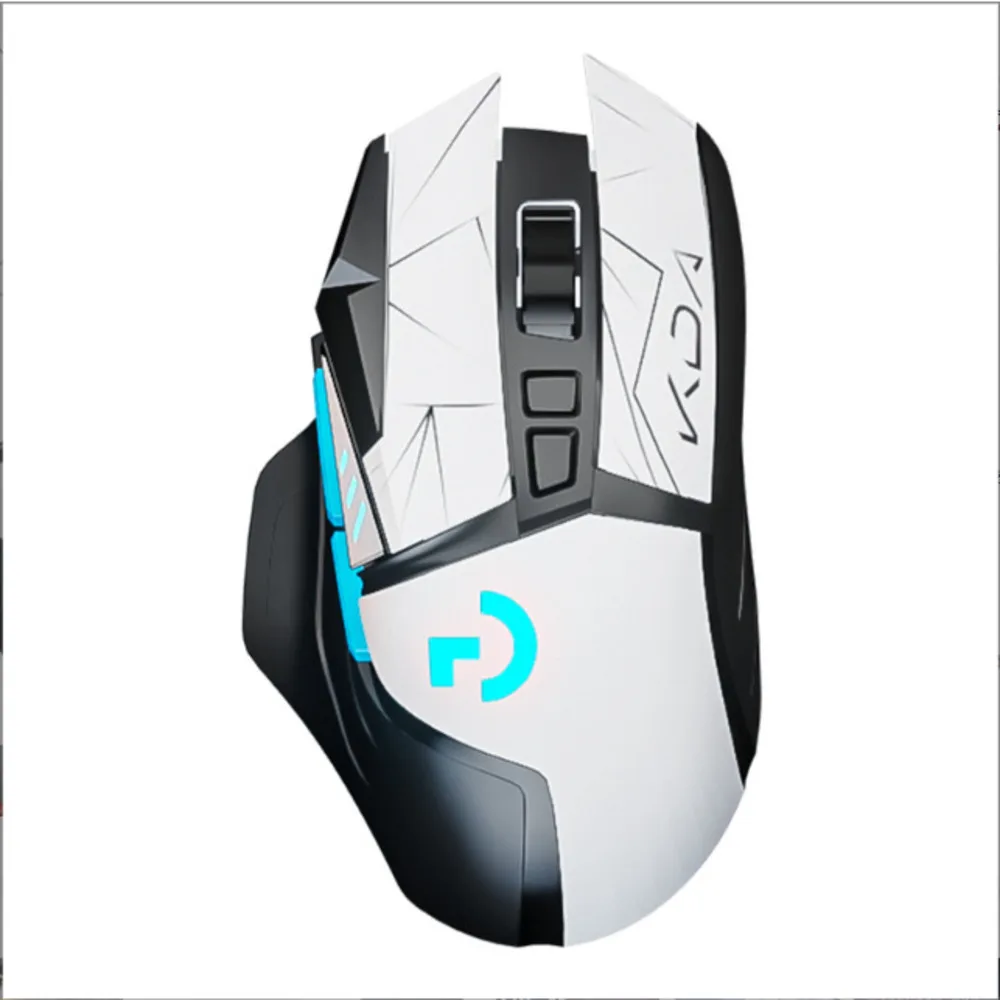 Imagem -06 - Mouse Bluetooth de Modo Duplo sem Fio Gk502pro Programação Macro Pixart Pmw3212 5000dpi Rgb Usb Esports Tipo-c Carregamento Gamer Mice