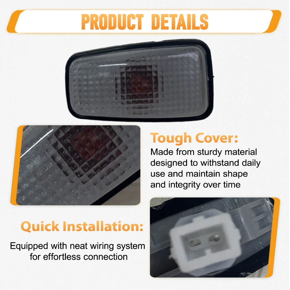 Front Left Side Marker Light Car Side Marker Indicator Repeater Light Turn Signal Lamp For Peugeot 406 306 632567 9613702180