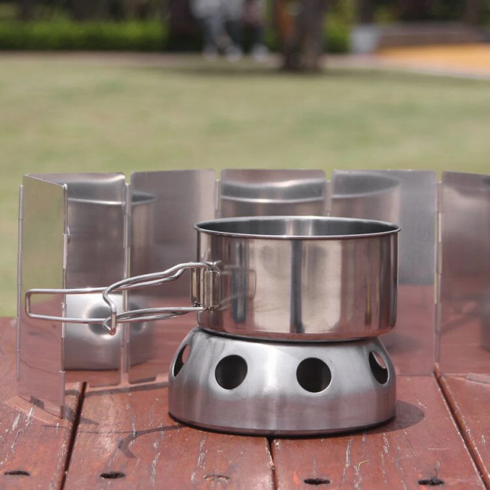 Mini hornillo portátil de alcohol sólido para camping y mochilero - imagen 4