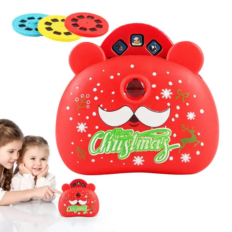 

Children Projector Flashlight Christmas Camera Shape Story Projector Festive Projector Flashlight With 24 Pictures Early