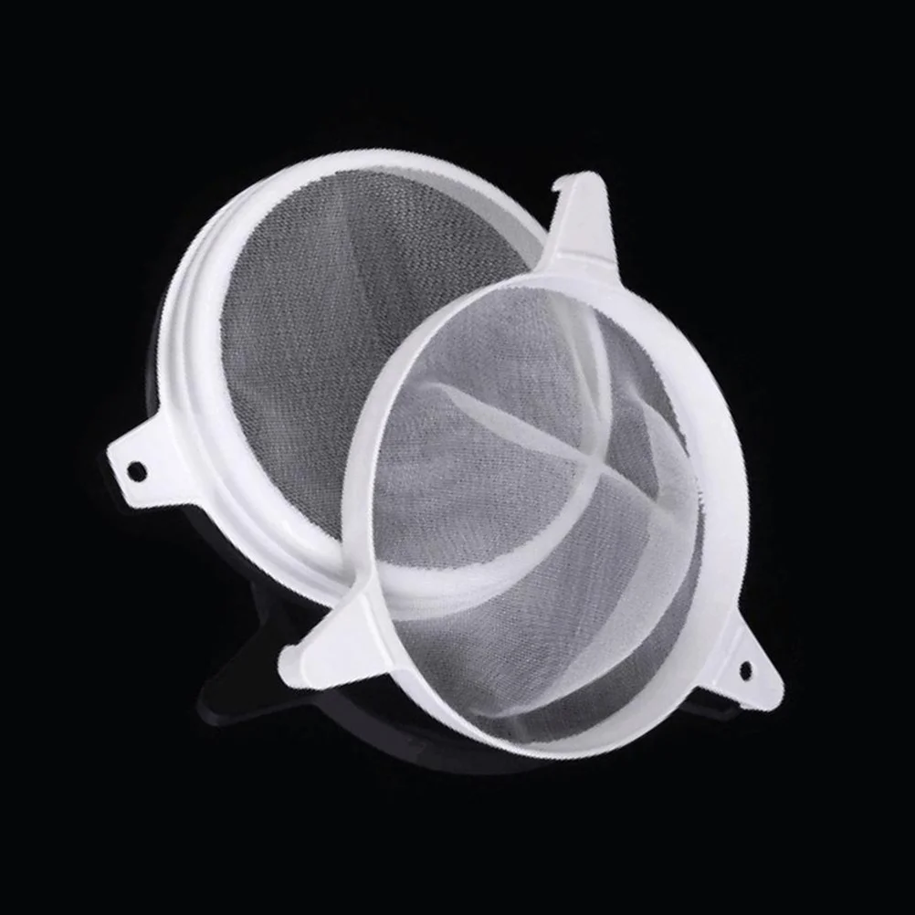 

1Pcs Double Sieve Honey Strainer Plastic Filtration Mesh Beekeeping Equipment Heavy Duty Impurity Remover White