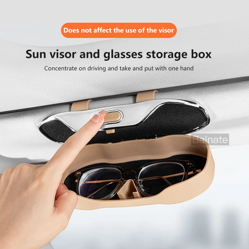 Car Glasses Box Sun Visor Glasses Holder For Chery OMODA 5 C5 OMODA E5 FX GT 2022 2023 2024 Shock-proof Eyeglasses Storage Case