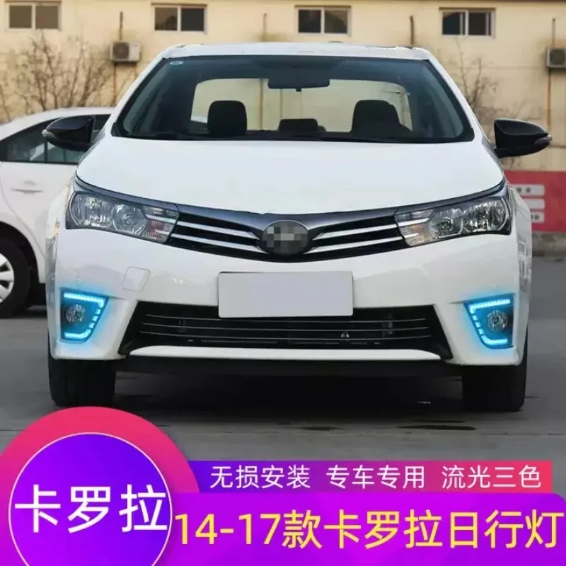 جودة عالية أبيض أصفر Lce-Blue Led ضوء النهار الجري لتويوتا كورولا 2016 Up