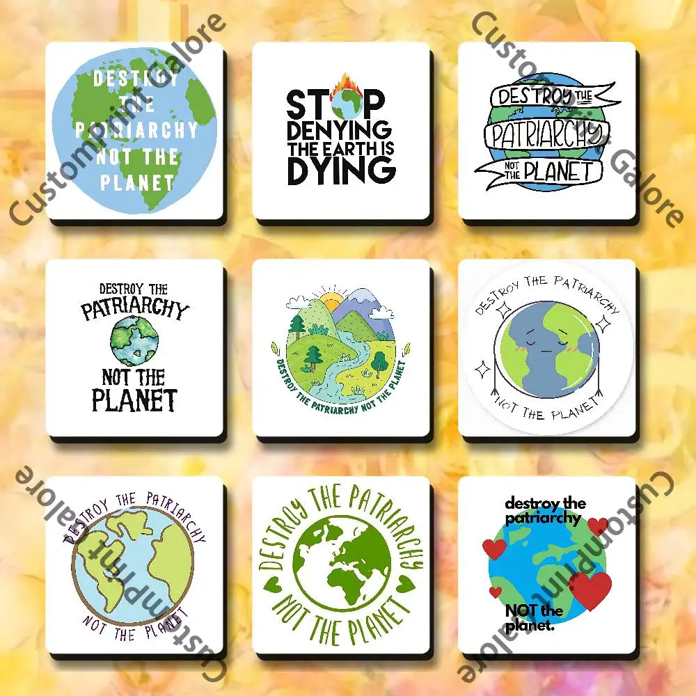 

Destroy the Patriarchy Not the Planet Soft Magnetic Refrigerator Magnets Personality Decorations Creative Gifts