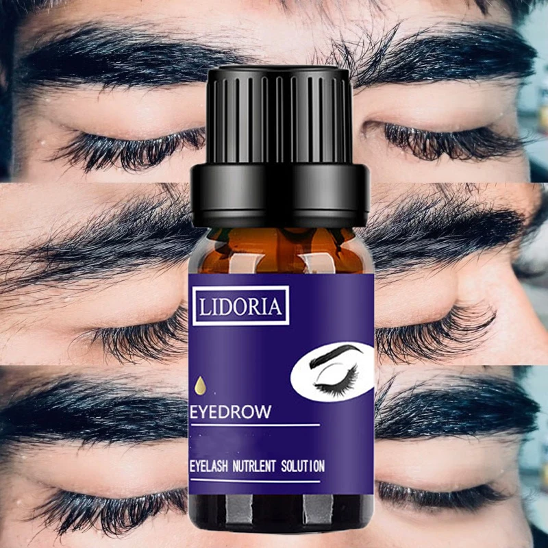 Suero para el crecimiento de cejas, producto anticaída para el crecimiento del cabello de pestañas, previene la calvicie, alargamiento más grueso, maquillaje de cejas, 10ml