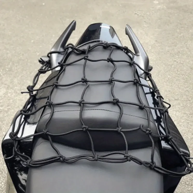 Motorcycle Cargo Net Holder Fixing Cord Outdoor Ridding Cycling Luggage Mesh Nets Organizer Accessory Holding Rope