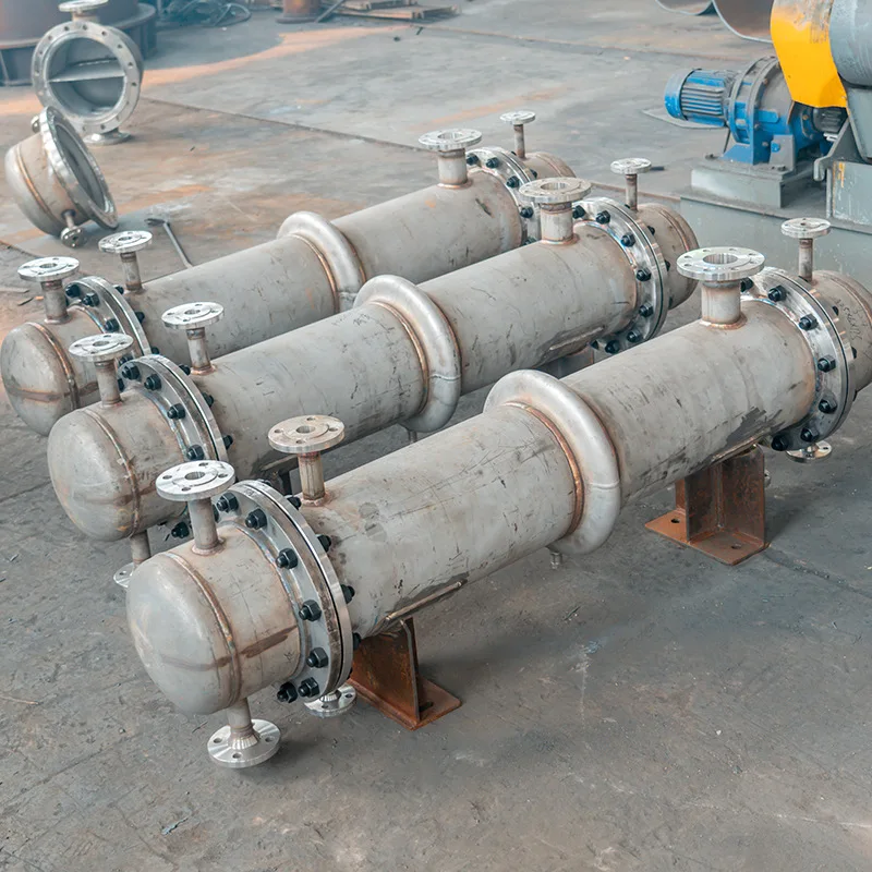 Heat conduction oil water cooler silicon carbide nickel material shell and tube heat exchanger spiral winding condenser