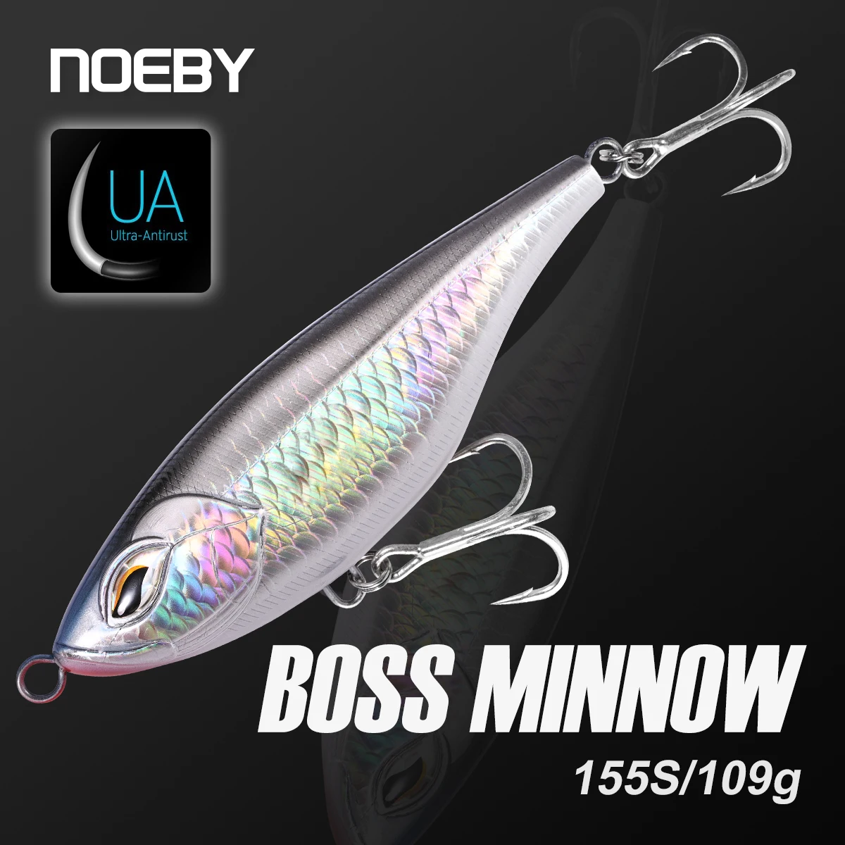 

Рыболовная приманка NOEBY Boss Stickbait, 155 мм, 109 г, приманка для морской тьмы, тонущая искусственная жесткая приманка для тунца GT, приманки для морской рыбалки