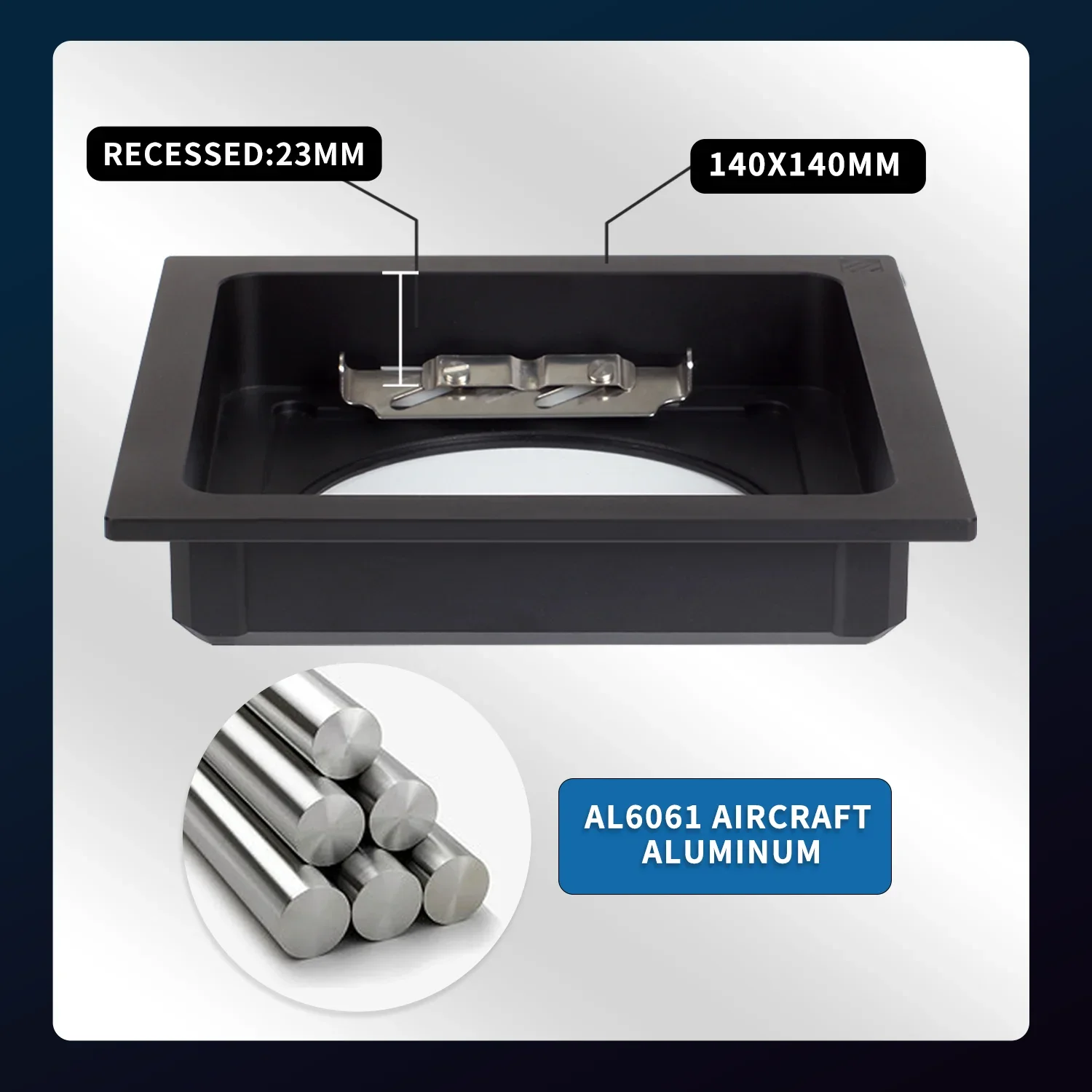 Sinar Horseman 140x140mm ~ Linhof 96x99mm 23mm 오목 렌즈 보드 어댑터, 카메라 알루미늄 합금 사진 액세서리