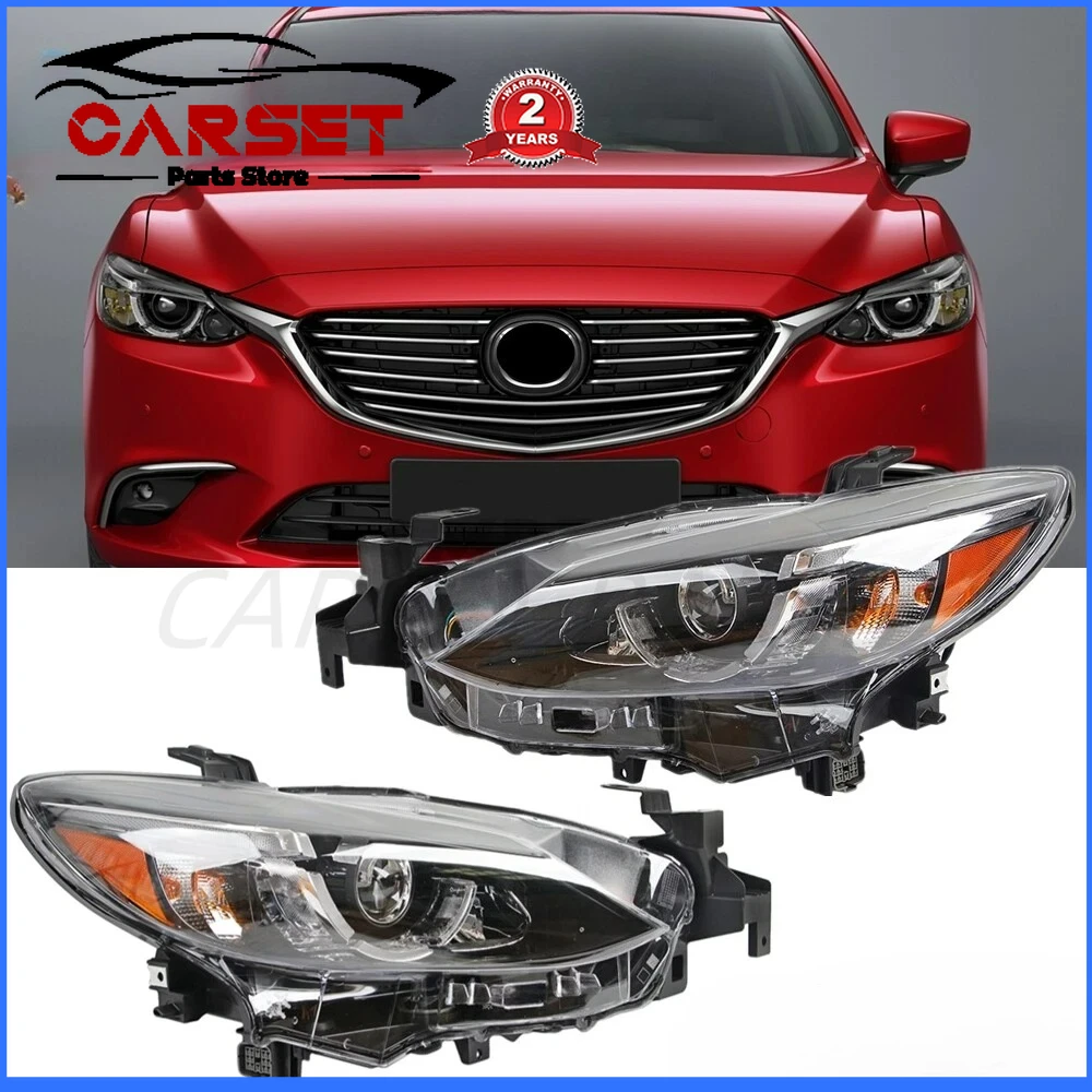 

Pair Fit for Mazda 6 2016 2017 LED Headlight Headlamp Assembly with AFS US Version Left and Right