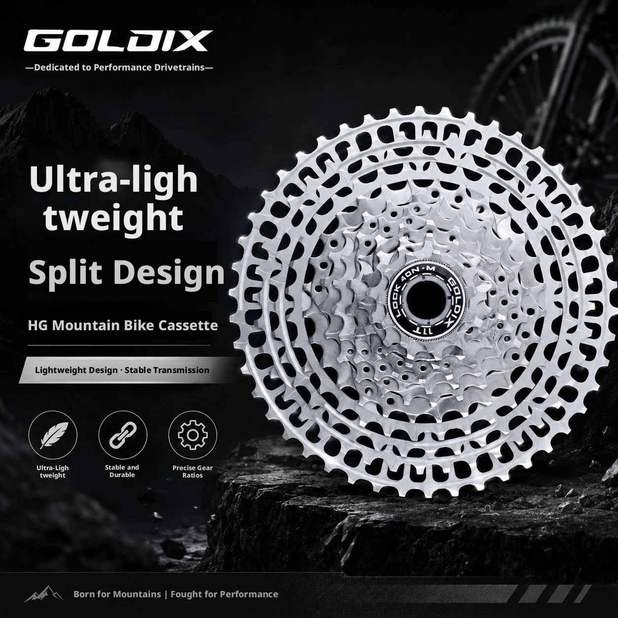 Ultralight Split Type MTB Variable speed flywheel 10/11/12 Speed 46T 50T 52T HG Freewheel Sprocket Gear Compatible with Shimano