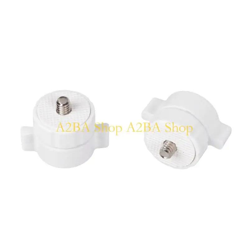 A2BA 2Pack Plastic 17mm Ball Adapter With Standard 1/4 Camera Mount Thread For Photography Equipment
