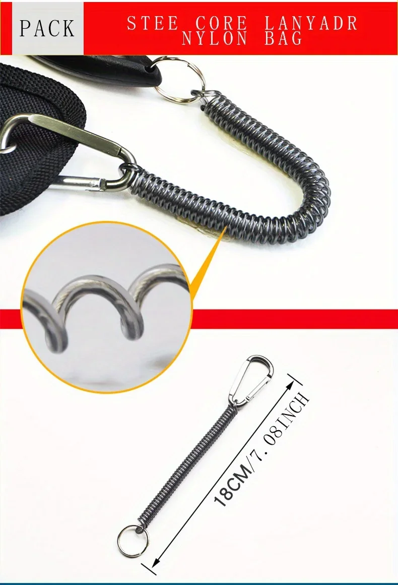 Tragbare Angelzange mit Farbiger Titanbeschichtung Multifunktionale Angelzange Greifer aus Edelstahl Hakenschneider – Detail 7