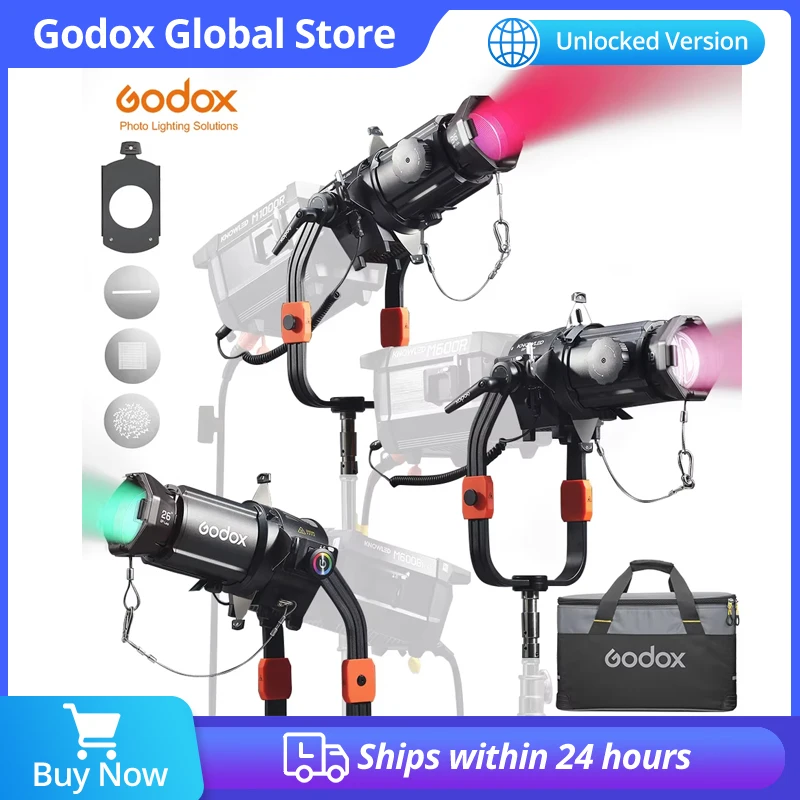 

Godox BP19K BP26K BP36K Flat Bowens-Mount Projection Attachment 360° Rotatable Spot Precise Shapes for M1000R M600R LA600R