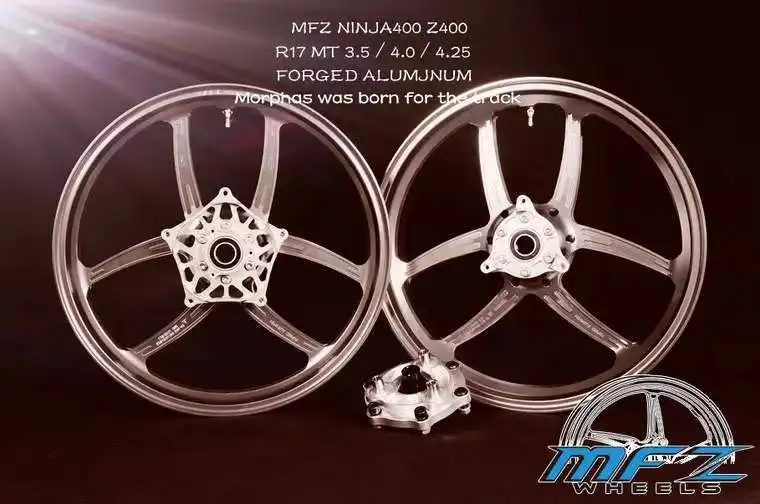 Mfz-racing Twin Star Style Kawasaki Ninja 400 Z400 modified lightweight forged wheels