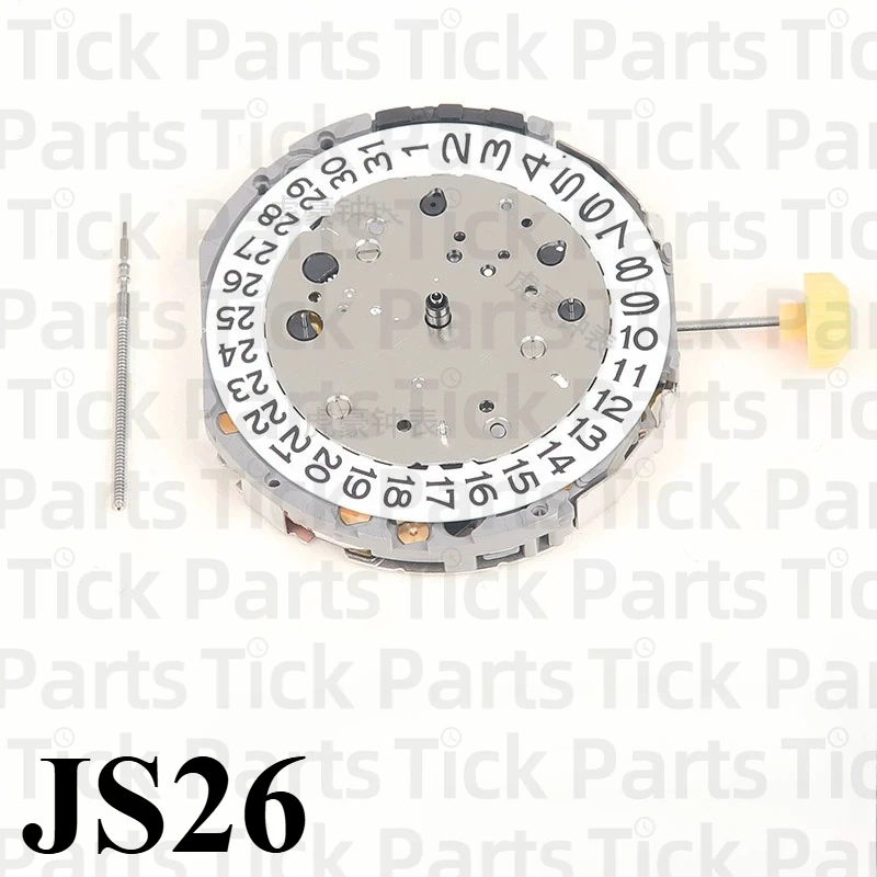 Watch accessories, new quartz movement, Japanese Miyota JS26 movement, single calendar six-hand movement