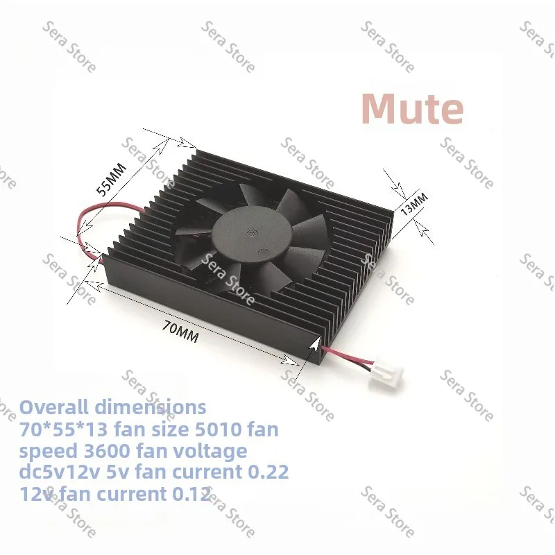 Graphics Card/industrial Control Main Board CPU Radiator 2 Needle/3 Needle/4 Wire Temperature Control/silent Fan