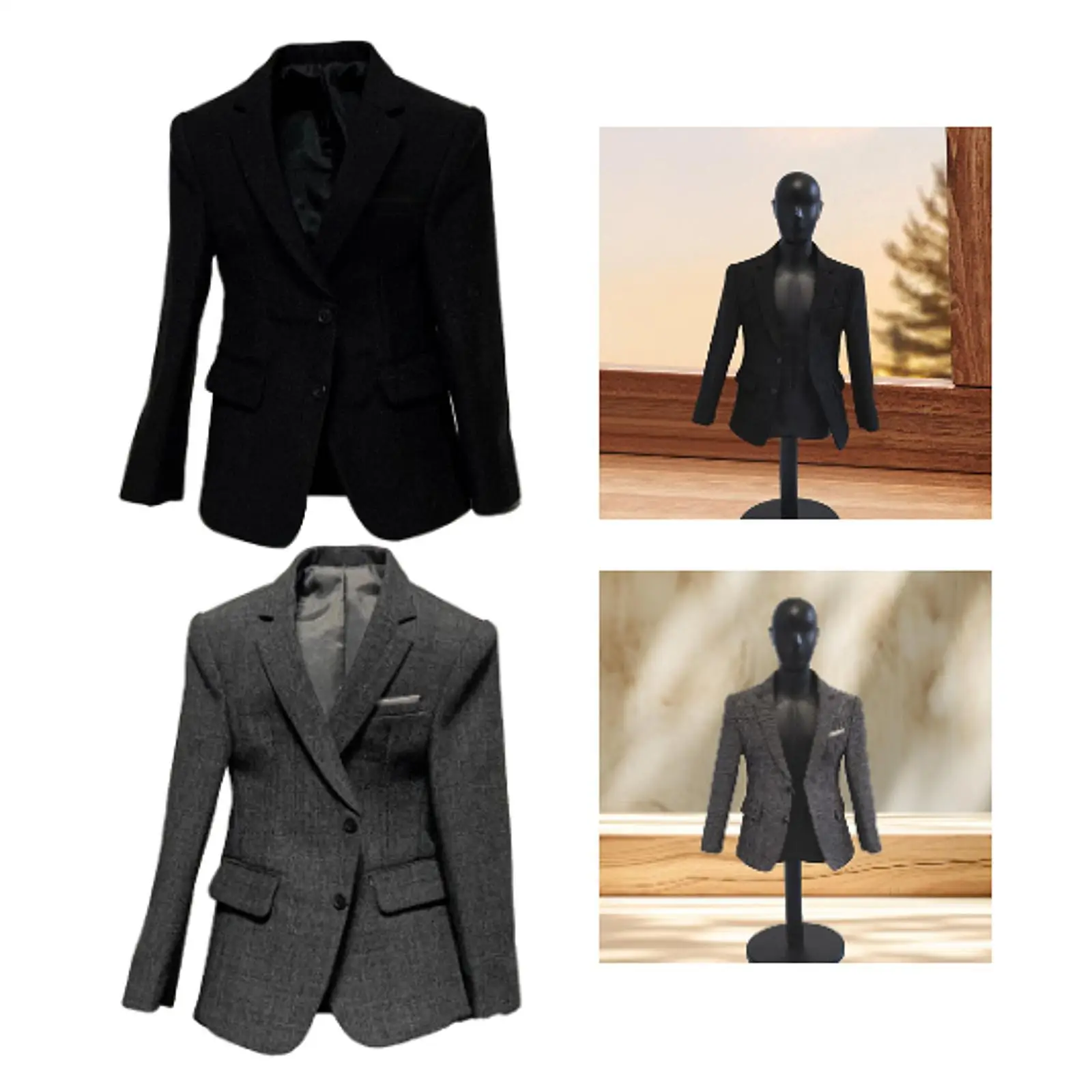 

1/6 Male , Handmade Suit Coat, Mini Action Figure Gear for 12 Inch Figures