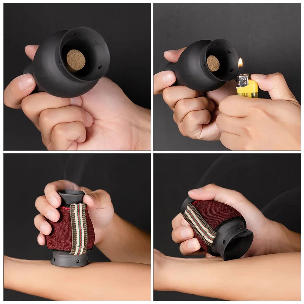 

Premium Moxibustion Pot Reusable Lightweight Body Massager Portable Moxibustion Burner Moxa Can Physiotherapy