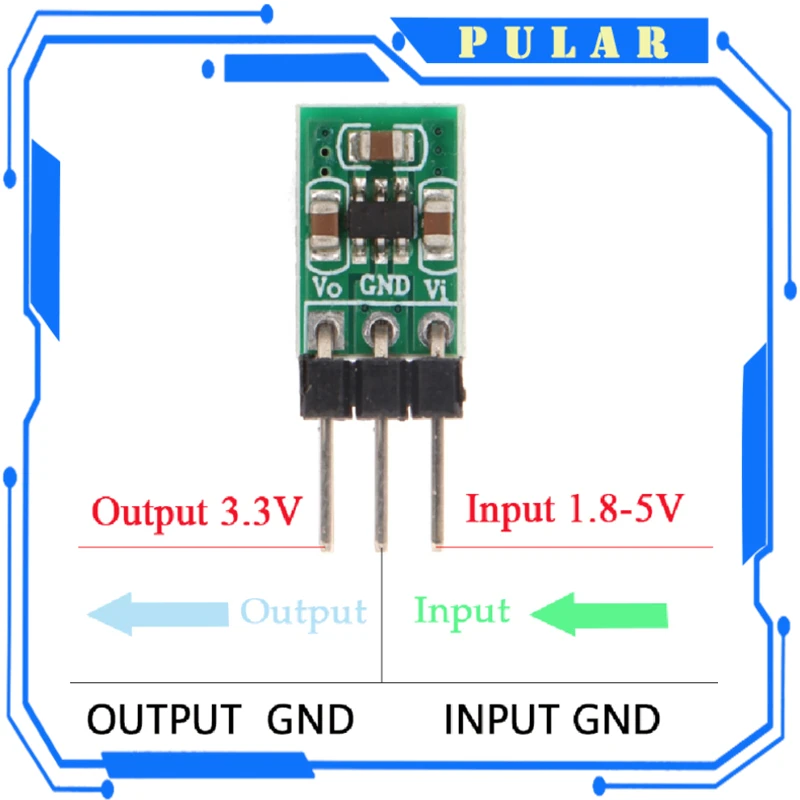 New Mini 1.8V 3V 3.7V 5V to 3.3V Boost & Buck Low Noise Regulated PLR Charge Pump 2 in 1 DC/DC Converter