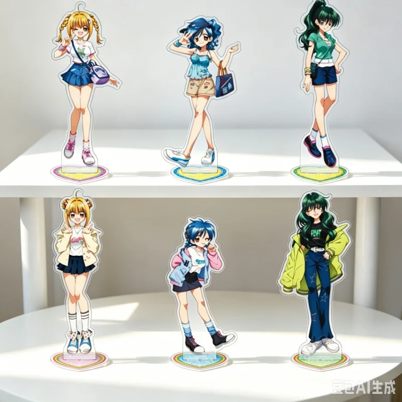 Figura de acrílico de anime Mermaid Melody Pichi Pichi Pitch, nueva muñeca de acrílico, llaveros de Nanami Ruchia Luchia, regalo, producción de fábrica