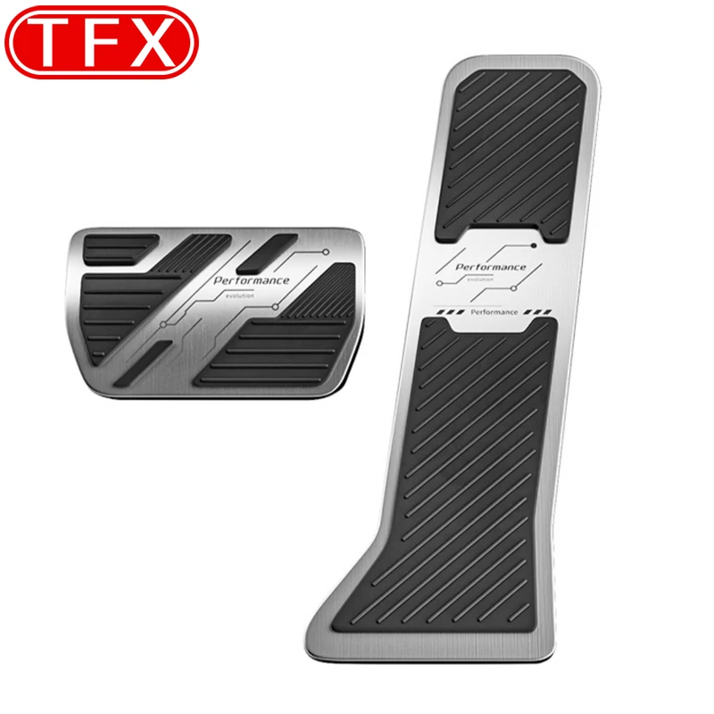 For Zeekr 7X 2024 2025 Car Styling Interior Gas Brake Panel Cover Sticker Aluminium Alloy Modification Auto Accessories