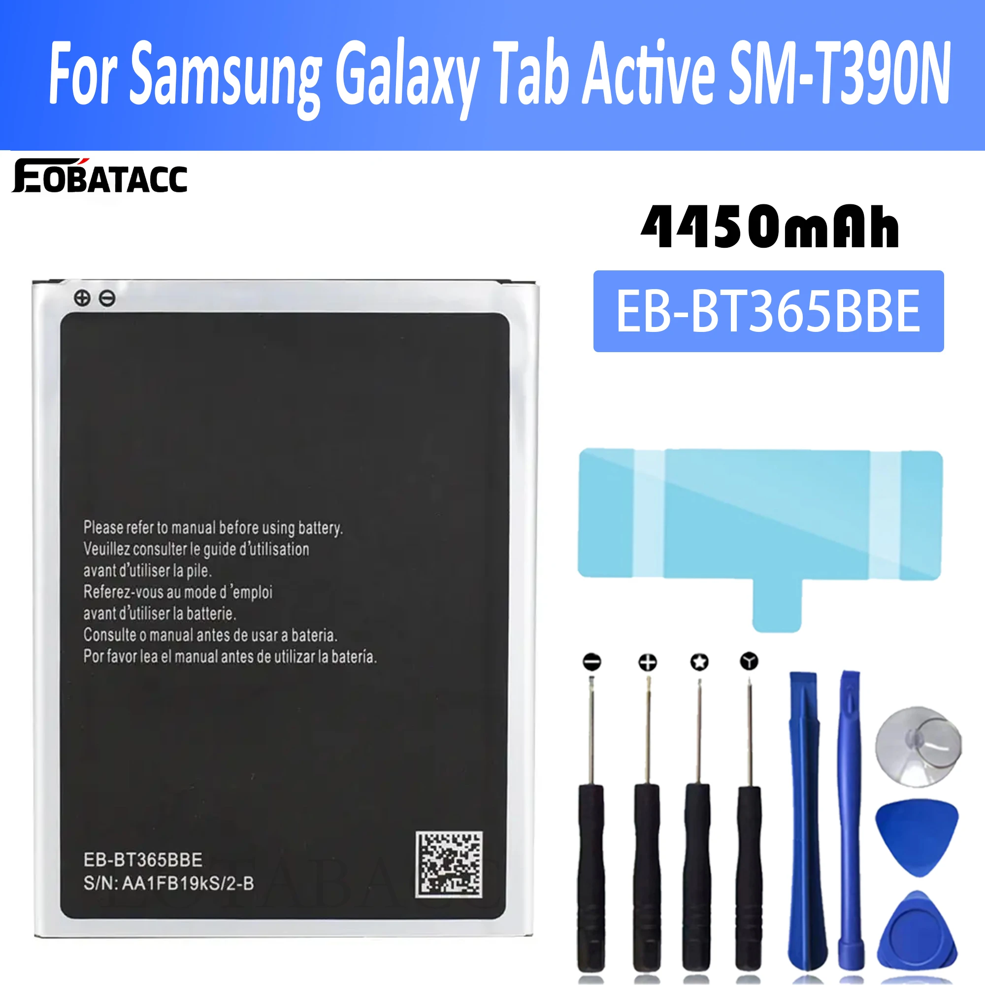 EB-BT365BBC Battery For Samsung Galaxy Tab Active 2 SM-T360 SM-T365 SM-T360UD SM-T365F0 SM-T395 SM-T395C SM-T395N SM-T390