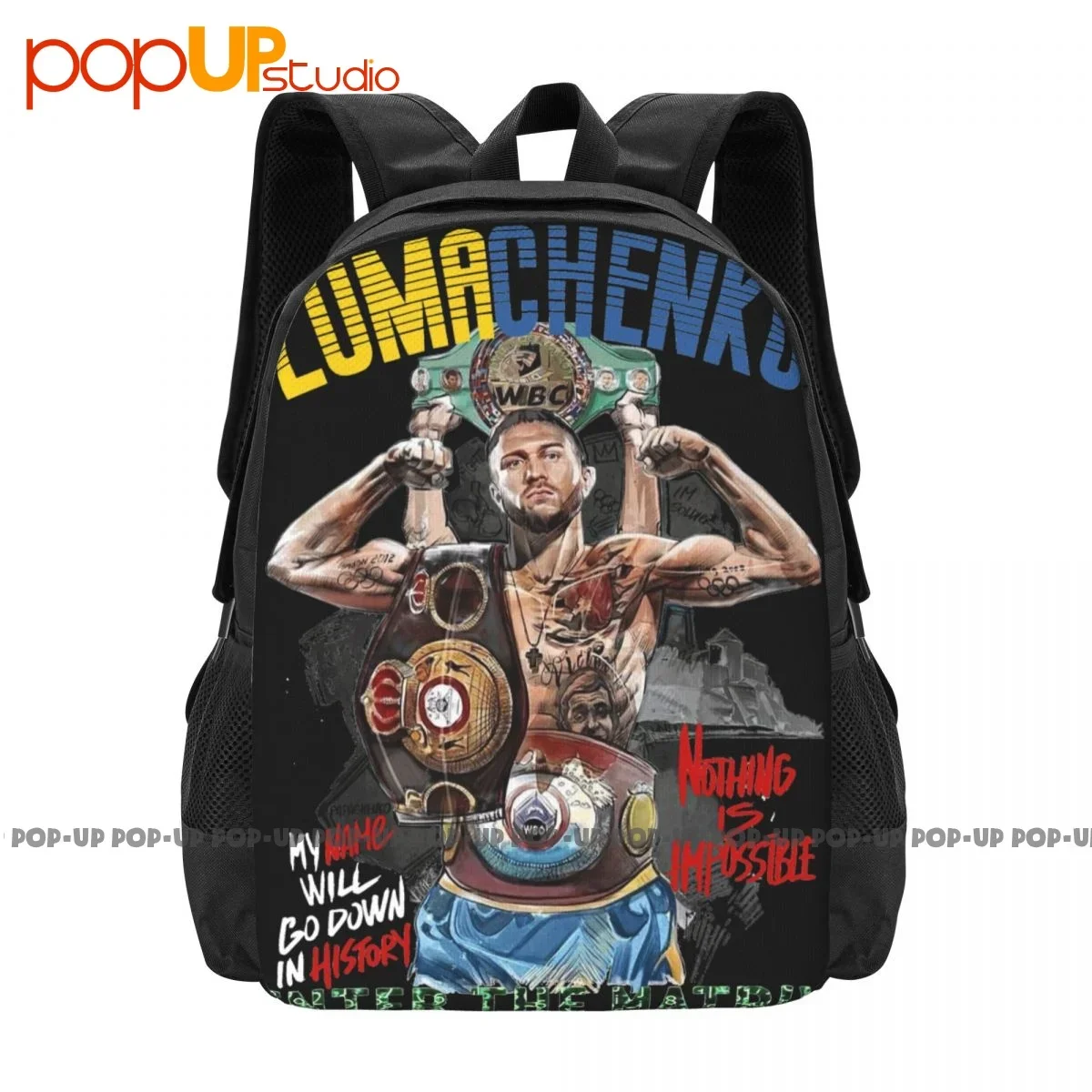 Lomachenko Ukraine Boxer The Matrix Power Hi Tech Vasyl Boxer 01 Backpack Large Capacity Foldable Sports Bag