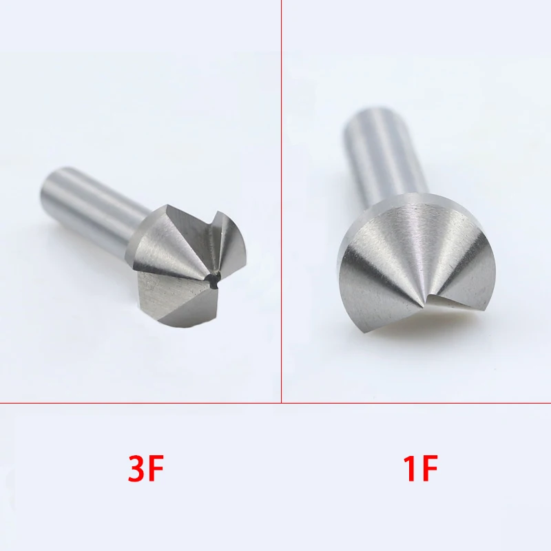 1F 3F strumento di smussatura del metallo 90 gradi a tre bordi portapacchi a codolo dritto tornio CNC resistente temprato