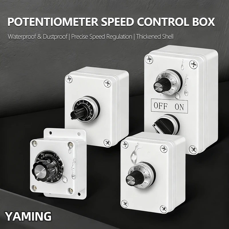 

4,7 10k водонепроницаемый потенциометр, ручка переключателя, преобразователь частоты, блок управления скоростью, контроль мощности