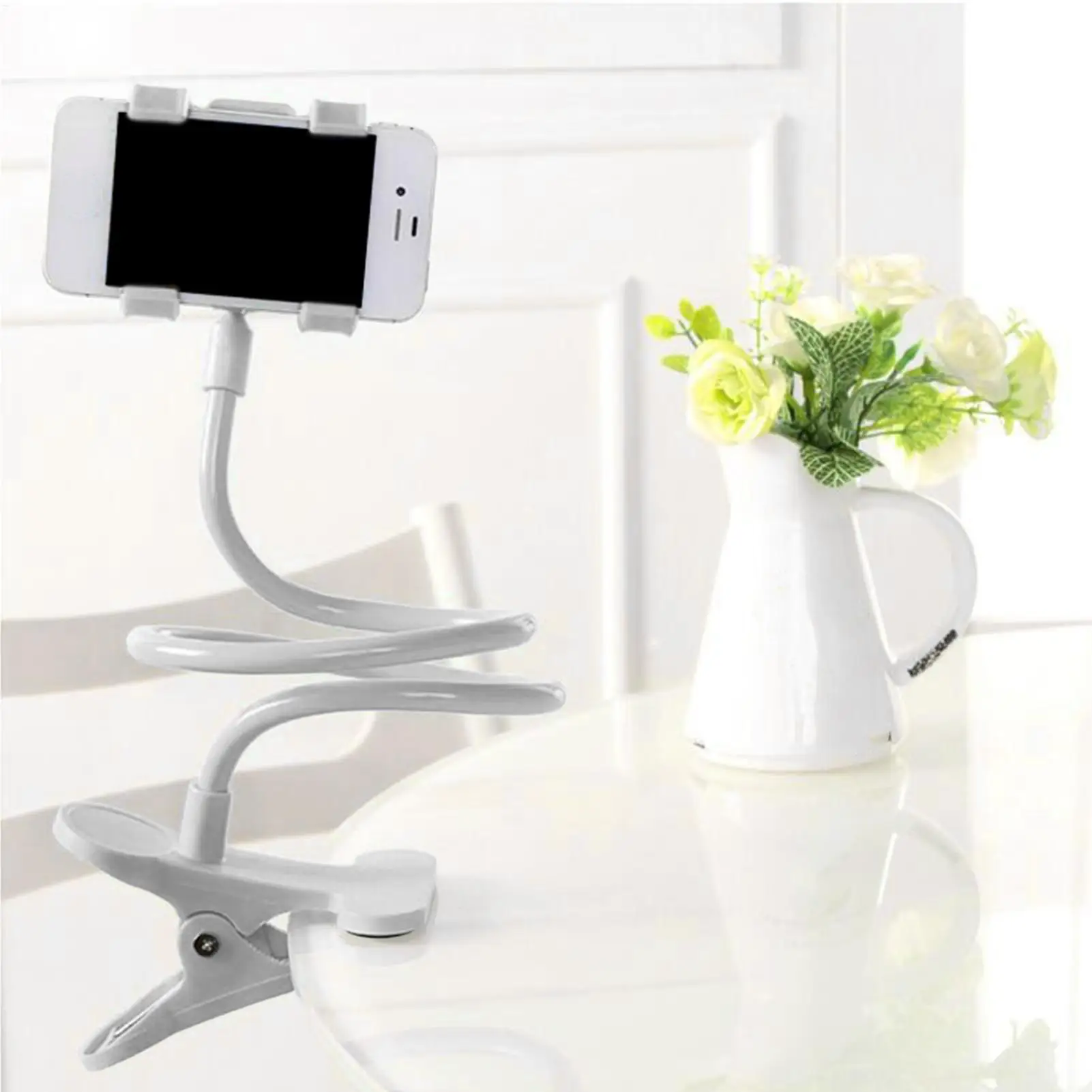 50CM Einstellung Handy Clip Auf Ständer Halter Mit Griff Flexible Lange Arm Schwanenhals Faul Halterung Clamp Für Smartphones – Detail 11