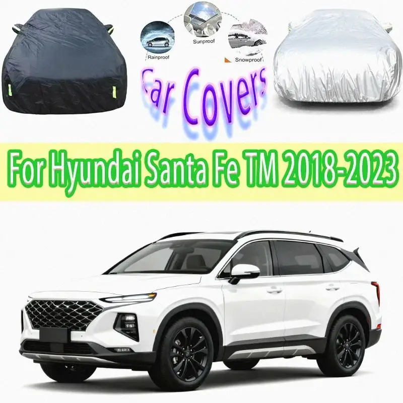 

Для наружной защиты полной для Hyundai Santa Fe 2018-2023 водонепроницаемые пылезащитные внешние чехлы автомобильные чехлы